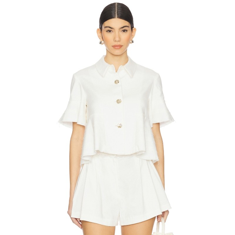 Alexis NIKA 上装 白色 y2k辣妹风REVOLVE小众新款