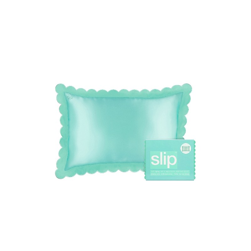 slip Queen Pillowcase 丝绸素面枕套绿色极简风睡眠枕套REVOLVE