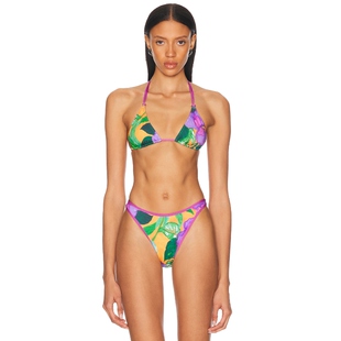 Heavy Manners 比基尼文胸上装 紫色，绿色REVOLVE新款