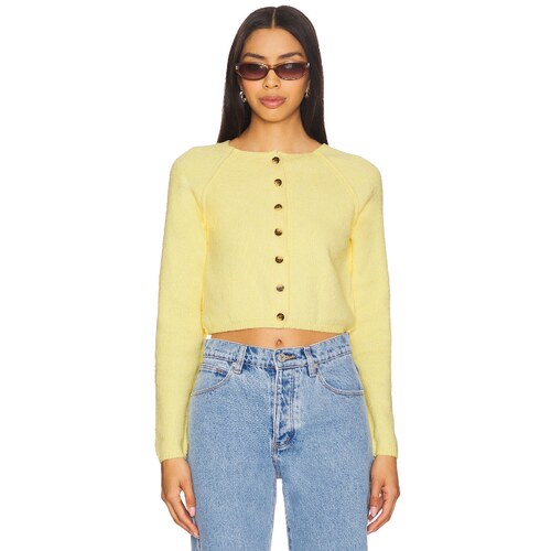 [夏季新品]Free People Sydney Shrunken Cardi 柠檬色REVOLVE