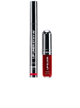 Sacheu Lip Liner STAY-N ＆ Lip Elixir Bundle Line ＆ Shine :