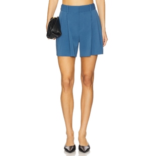 短裤 BELLA 蓝色 美式 Aniye 休闲风REVOLVE小众新款