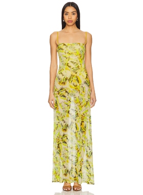 AFRM SHEA 长裙 绿色REVOLVE小众新款