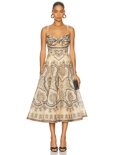 Zimmermann LUNA 裙子 revolve小众新款