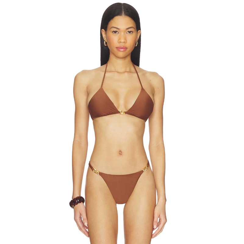 Vix Swimwear ANGIE MABEL比基尼泳衣上装REVOLVE棕色