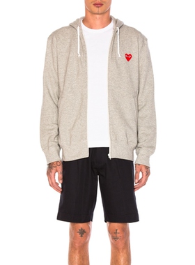 [春季新品]COMME des GARCONS PLAY川久保玲红色连帽衫REVOLVE