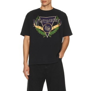 黑色REVOLVE小众新款 Rhude T恤 REGATTA MONTENEGRO