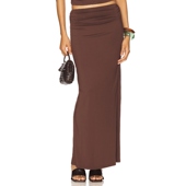 春季 新品 SNDYS 性感针织半身裙棕色美拉德修身 型长裙REVOLVE小