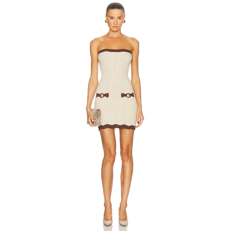 retrofete MAVIS 裙子 象牙白 性感礼服REVOLVE小众