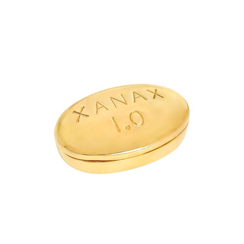 Jonathan Adler PILL BOX 药盒  金属金色 秋冬新品REVOLVE