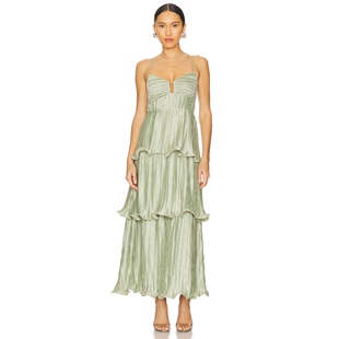 the 天蓝REVOLVE小众新款 Label 长裙 DRESS ASTR