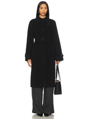 CLOSED 大衣 黑色 老钱风REVOLVE小众新款