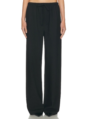 [冬季新品]Helsa高腰垂坠感长裤静奢风黑色西裤松弛感‌REVOLVE