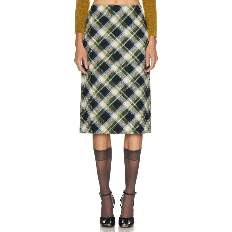 Shushu/Tong 半身裙 绿色REVOLVE小众新款