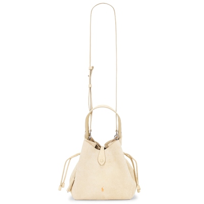 Polo Ralph Lauren Suede Poly Medium Crossbody Bag 奶油色 老R