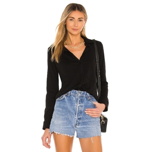 冬季 revolve时尚 新品 纽扣衬衫 小众新款 Bobi