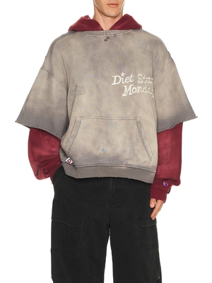 Diet Starts Monday DOUBLE LAYER 连帽衫 revolve小众新款