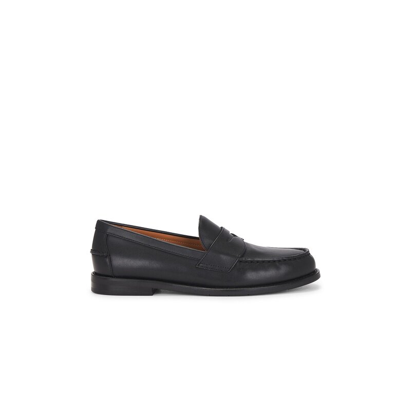Polo Ralph Lauren 皮鞋ALSTON 帆船鞋黑色老钱风REVOLVE小众新款