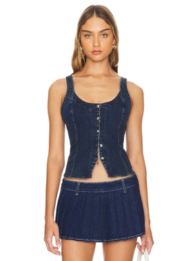 Free People KARA 背心 蓝色REVOLVE小众新款