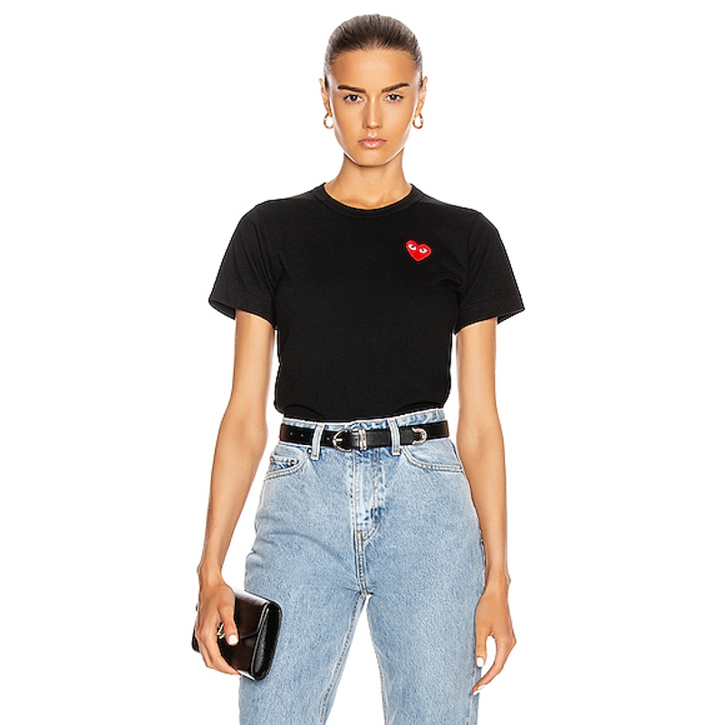 COMME des GARCONS PLAY  CDG 川久保玲夏季T恤REVOLVE小众新品