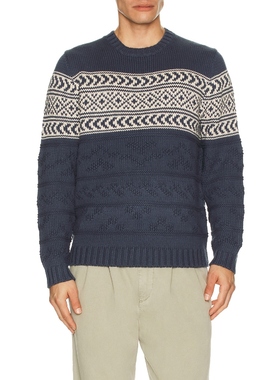 Marine Layer TEXTURED 毛衣 蓝色REVOLVE小众新款