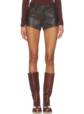 EB Denim PORTMAN 短裤 棕色 美式休闲风REVOLVE小众新款