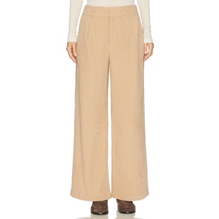 Varley FLORIS 长裤 棕黄色美式休闲风REVOLVE小众新款