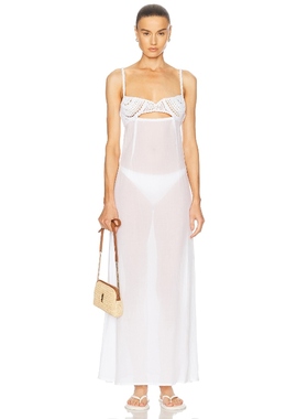 Akoia Swim LUNA 裙子 白色REVOLVE小众新款