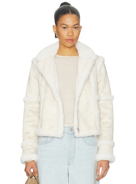 Unreal Fur TALAMASCA 夹克 奶油色 美式休闲风REVOLVE小众新款