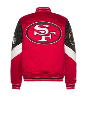 Mitchell & Ness NFL 夹克 红色REVOLVE小众新款