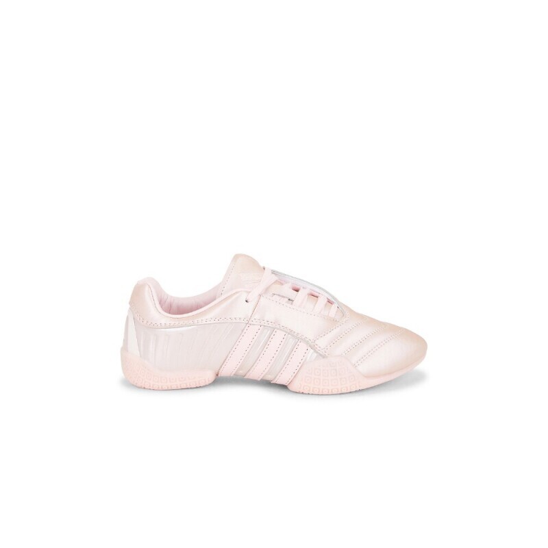 adidas Originals浅粉色运动鞋皮革平底日常百搭系带REVOLVE