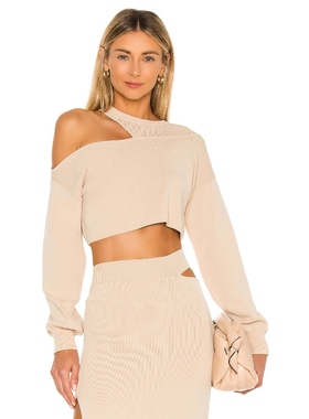 Michael Costello ASYM CUT OUT 斗篷式毛衣revolve