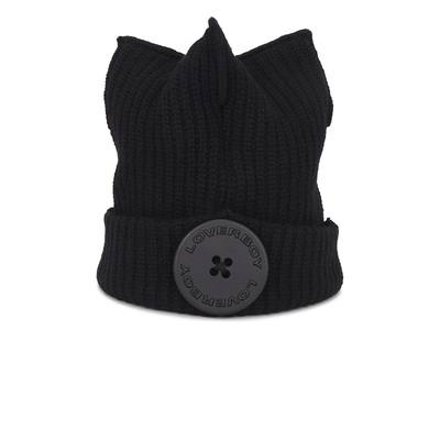 Charles Jeffrey LOVERBOY BOX 针织毛线帽 黑色REVOLVE小众新款