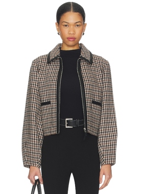 Mackage SOLANA 夹克 Black,Tan 美式休闲风REVOLVE小众新款