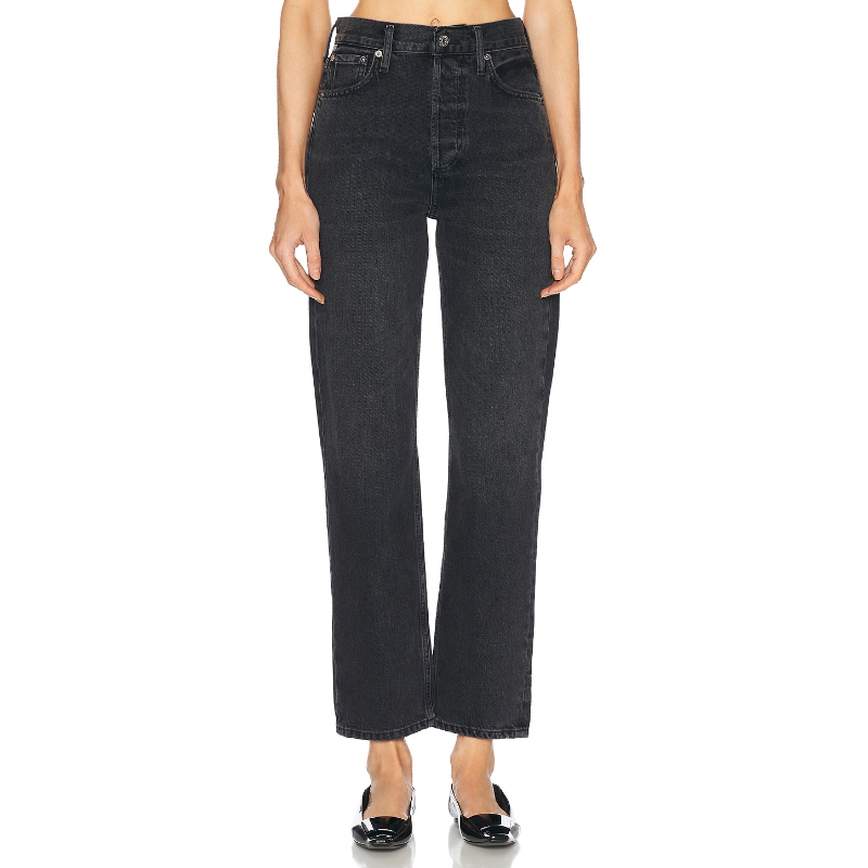 Citizens of Humanity BLAINE 直筒长裤 黑色 美式复古风REVOLVE