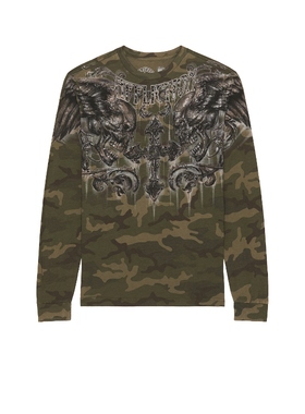 [冬季新品]Affliction FRAGMENTED T恤REVOLVE小众