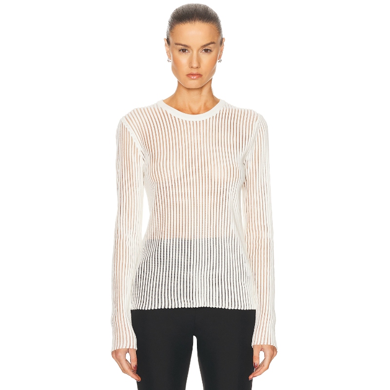 Helmut Lang 上装长袖上衣 白色REVOLVE小众新款