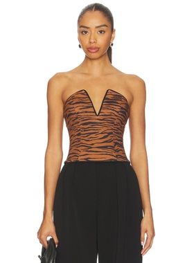 Zuleyha Kuru VELLA 上装 棕色 y2k辣妹风REVOLVE小众新款