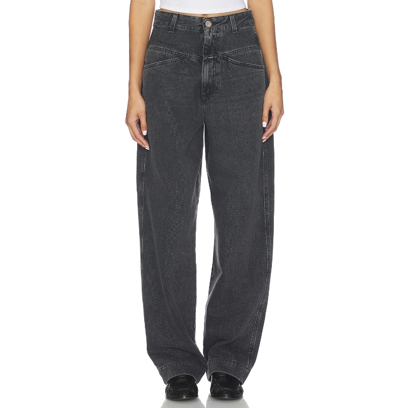 CLOSED DENI 阔腿 黑色 美式复古风REVOLVE小众新款