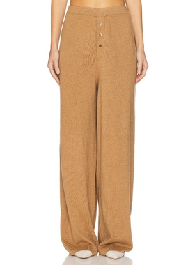 Guest In Residence EVERYWEAR 阔脚长裤 棕色 美式休闲风REVOLVE