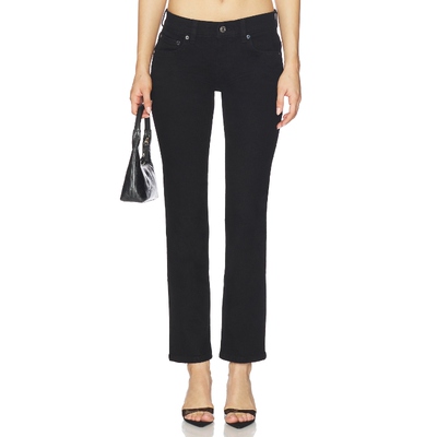 EB Denim LOLA SLIM CIGARETTE 牛仔裤 黑色 美式复古风REVOLVE小