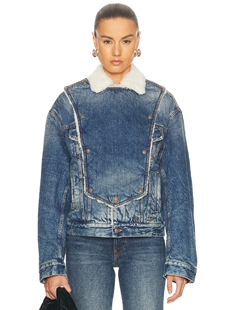 revolve小众新款 牛仔夹克 BIB R13