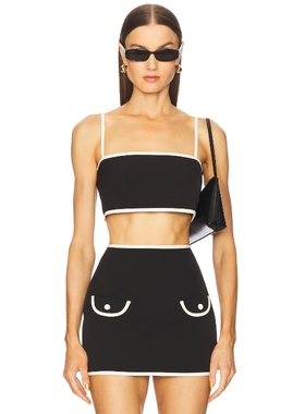 Alexis SIMI 无袖上装 黑色 y2k辣妹风REVOLVE小众新款