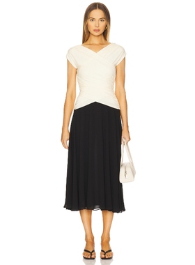 [冬季新品]L'Academie MIKAH 裙子 Black,CreamREVOLVE小众