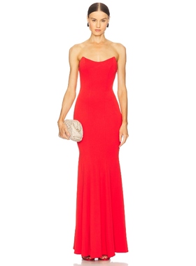 [冬季新品]Katie May RAVEN 长裙 红色REVOLVE小众