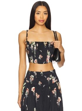 Camilla TOP 无袖上装 黑色 y2k辣妹风REVOLVE小众新款