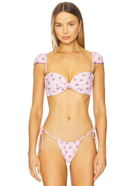 Montce CABANA 比基尼式短款上衣 revolve小众新款 粉色