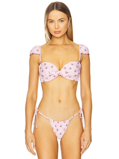 Montce CABANA 比基尼式短款上衣 revolve小众新款 粉色