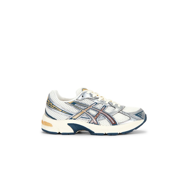 Asics早秋新品白色网纱运动鞋复古风系带厚底休闲球鞋REVOLVE