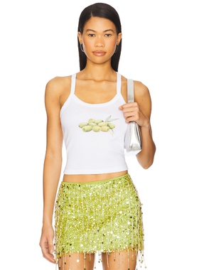 [春季新品]Polychrome Goods 背心 白色辣妹风REVOLVE小众